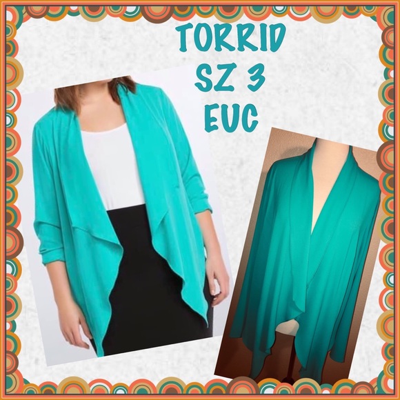 torrid Jackets & Blazers - Torrid Drapefront Blazer Sz 3